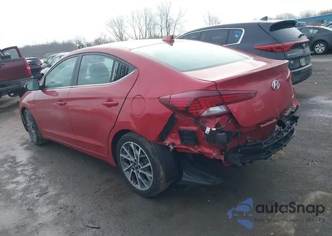 2020 Hyundai Elantra Limited z USA, uszkodzony, nr VIN 5NPD84LF5LH521028